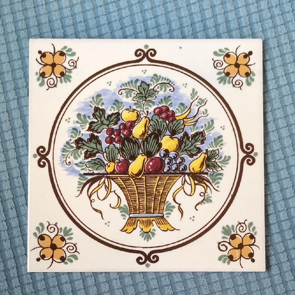 Vintage Delft Tile Or Trivet - Picture 1 of 2